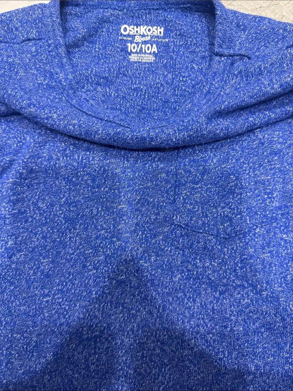 OshKosh B'gosh Royal Blue Long Sleeve Tee with Contrast Stripes